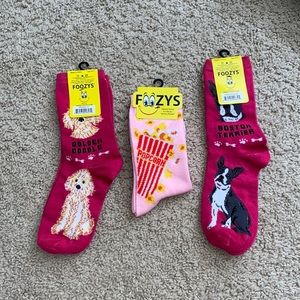 3 pair of Foozy’s socks!